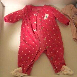 Lot of 9 piece 0-3 month girl